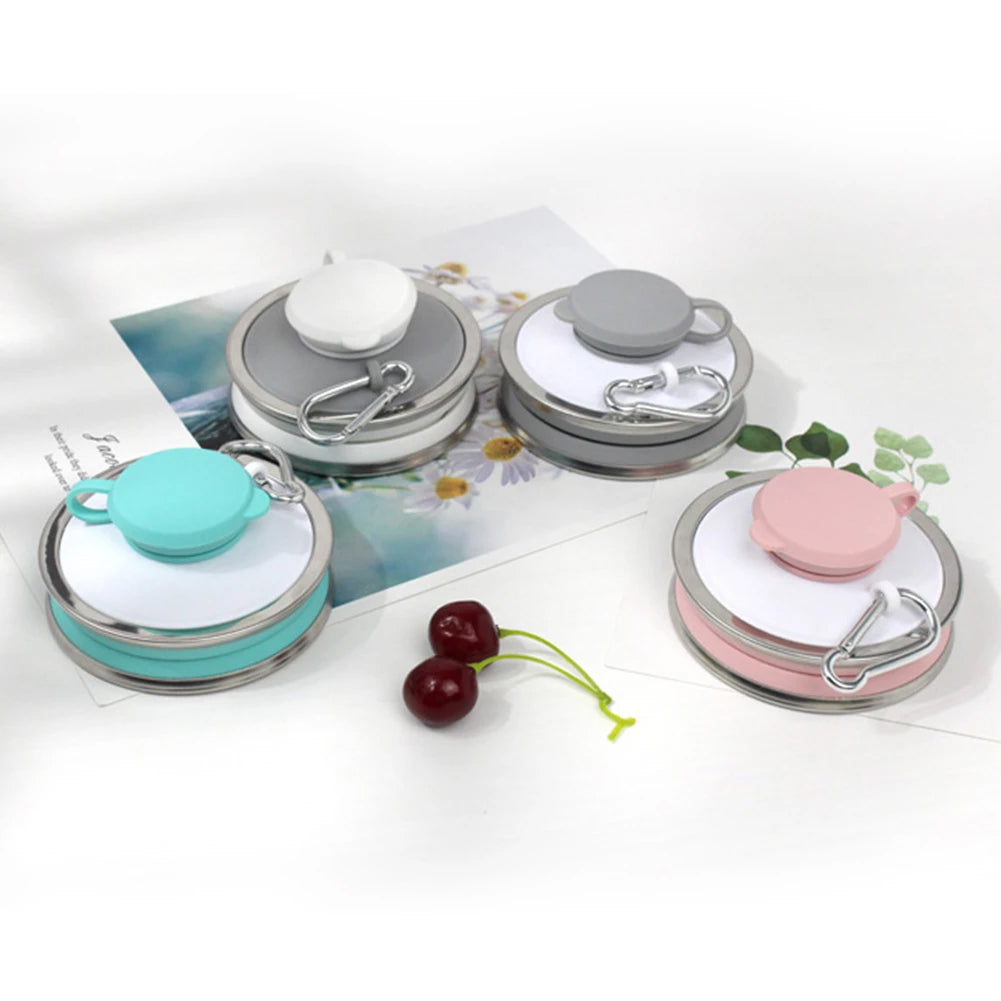 Foldable Silicone Travel Water Bottle – 500ML BPA-Free Collapsible Cup