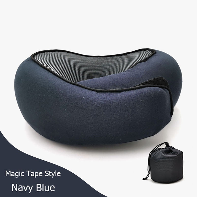 Travel Neck Pillow – Memory Foam U-Shape Support for Flights & Long Journeys