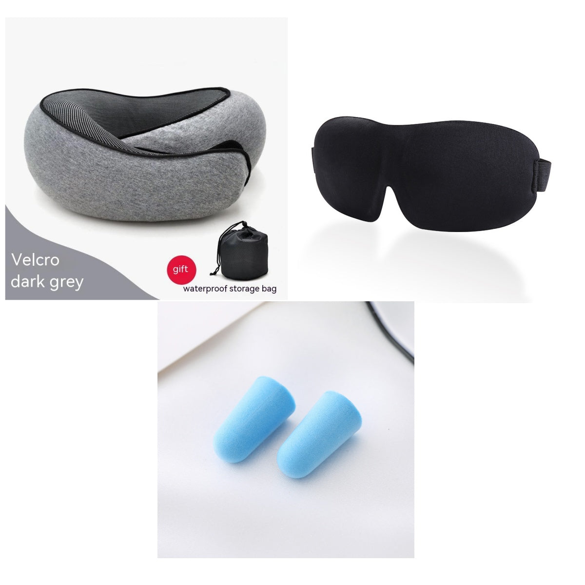 Travel Neck Pillow – Memory Foam U-Shape Support for Flights & Long Journeys