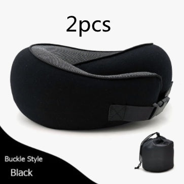 Travel Neck Pillow – Memory Foam U-Shape Support for Flights & Long Journeys