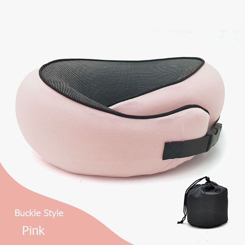 Travel Neck Pillow – Memory Foam U-Shape Support for Flights & Long Journeys