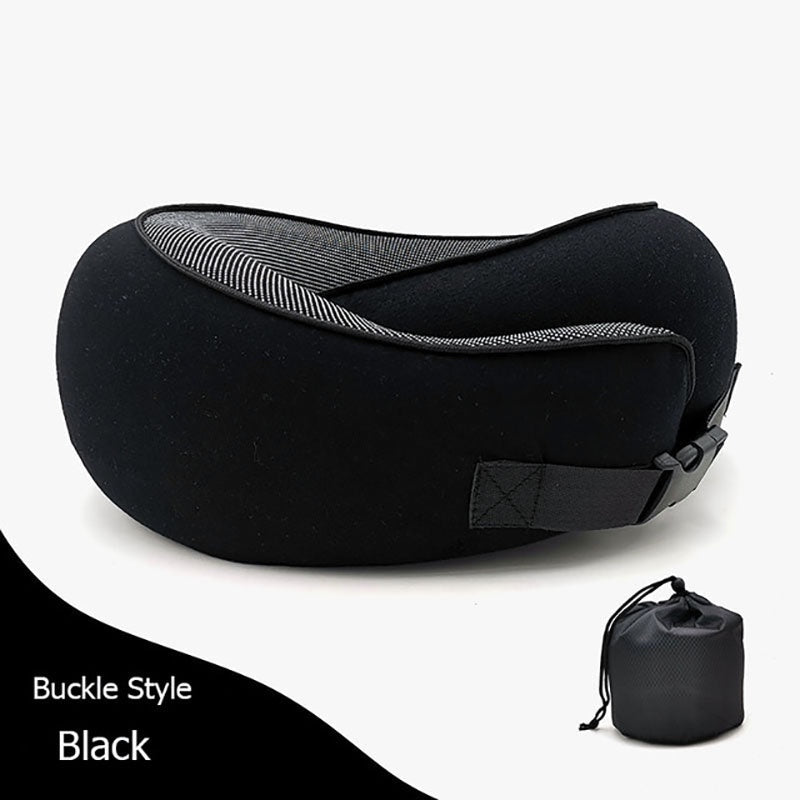 Travel Neck Pillow – Memory Foam U-Shape Support for Flights & Long Journeys