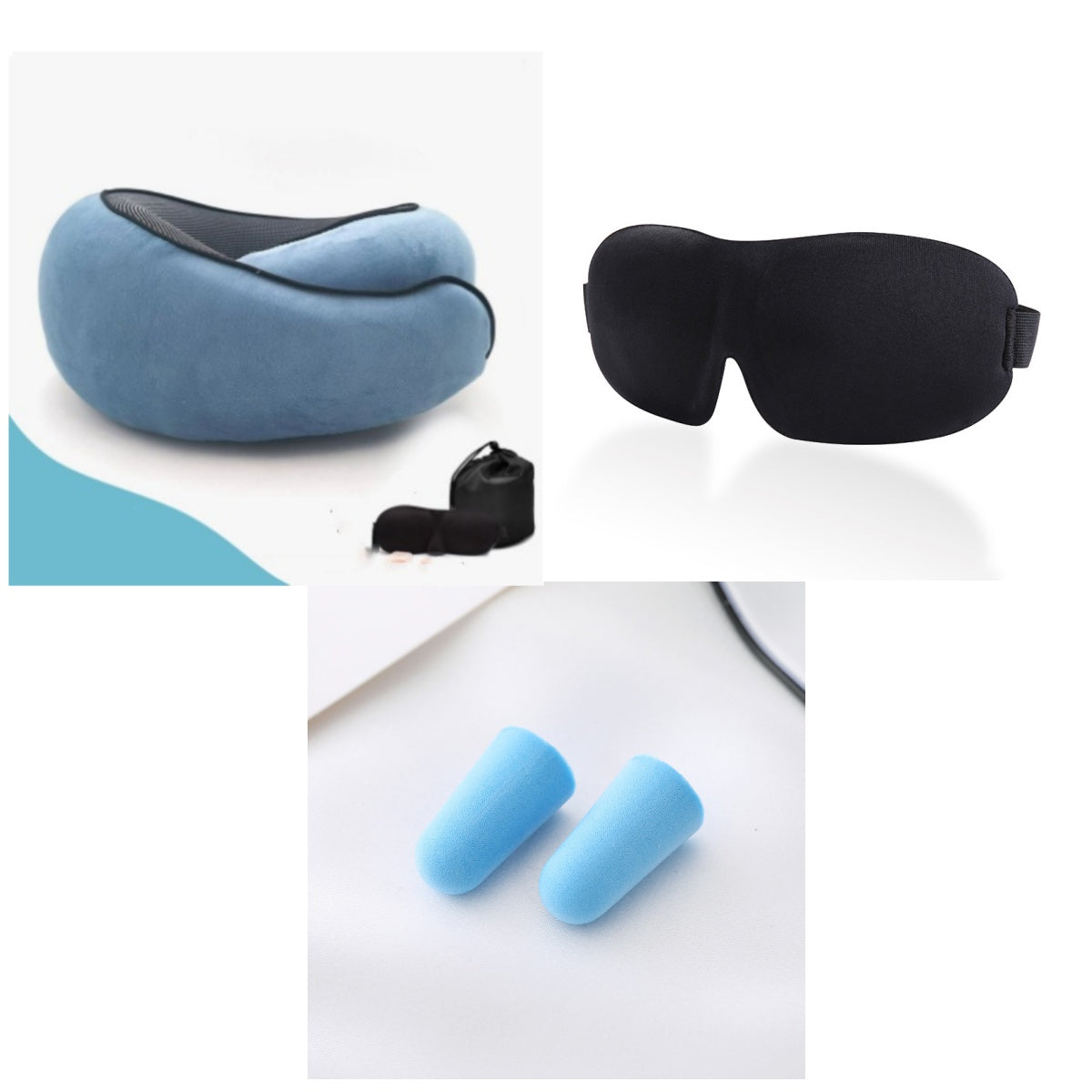 Travel Neck Pillow – Memory Foam U-Shape Support for Flights & Long Journeys