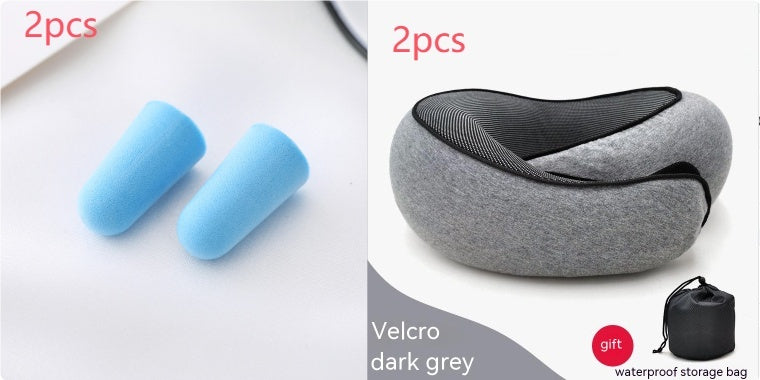 Travel Neck Pillow – Memory Foam U-Shape Support for Flights & Long Journeys