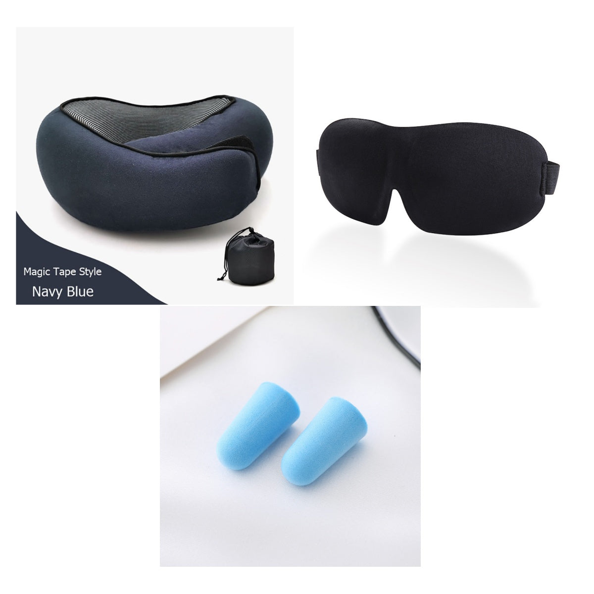 Travel Neck Pillow – Memory Foam U-Shape Support for Flights & Long Journeys