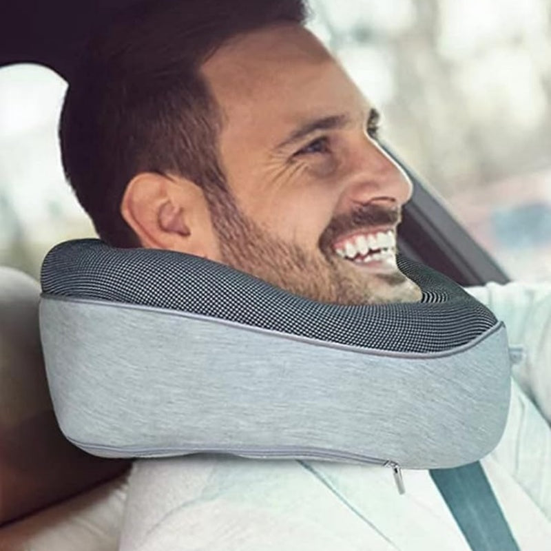 Travel Neck Pillow – Memory Foam U-Shape Support for Flights & Long Journeys