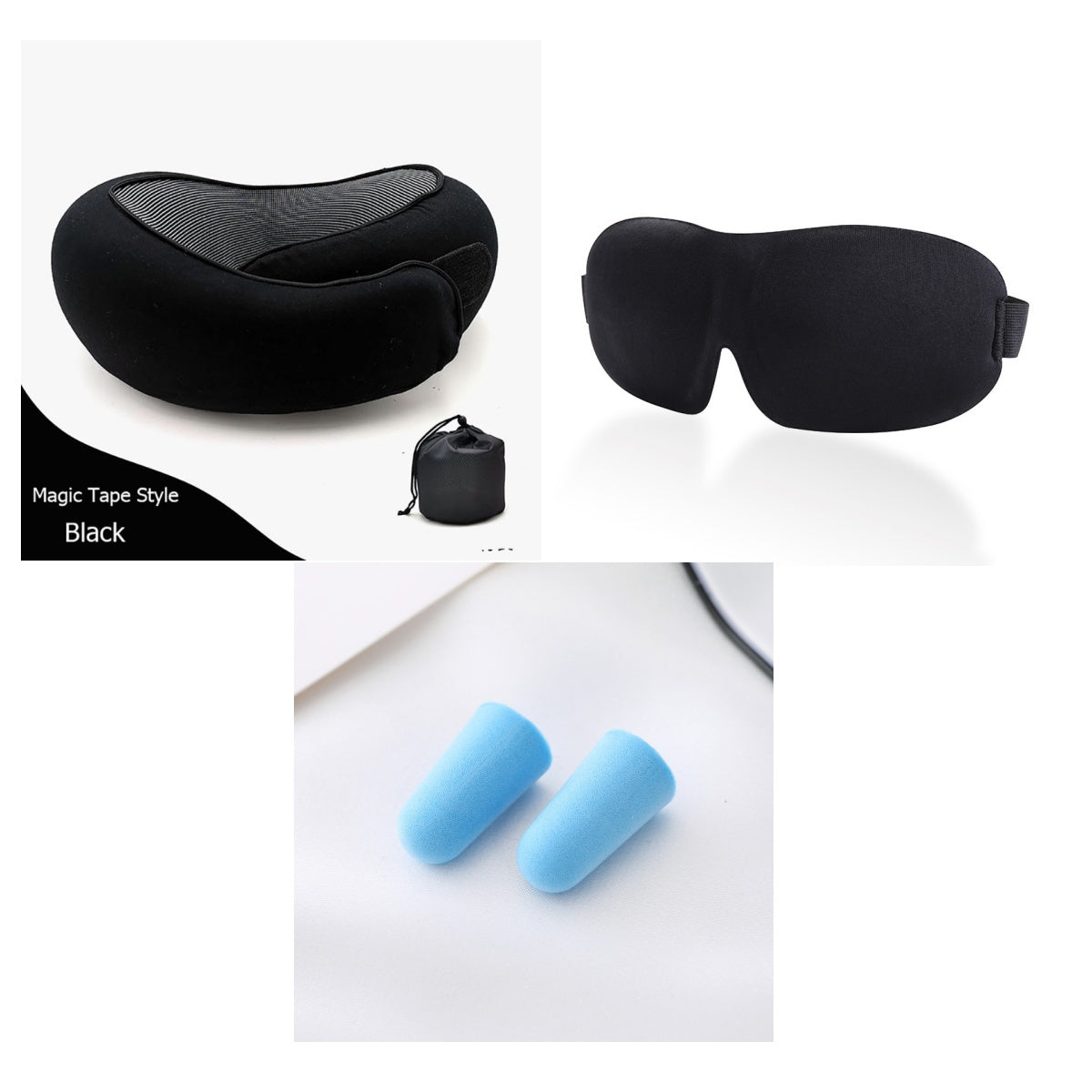 Travel Neck Pillow – Memory Foam U-Shape Support for Flights & Long Journeys