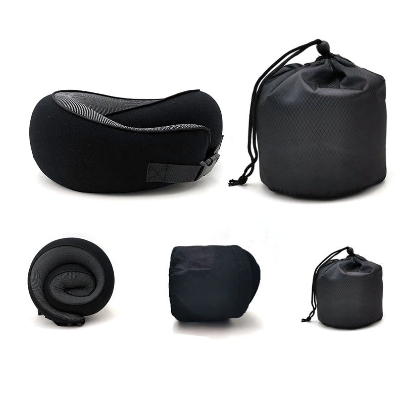 Travel Neck Pillow – Memory Foam U-Shape Support for Flights & Long Journeys