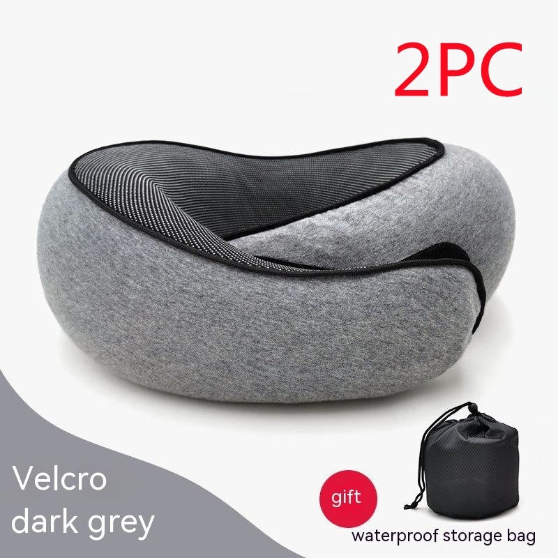 Travel Neck Pillow – Memory Foam U-Shape Support for Flights & Long Journeys